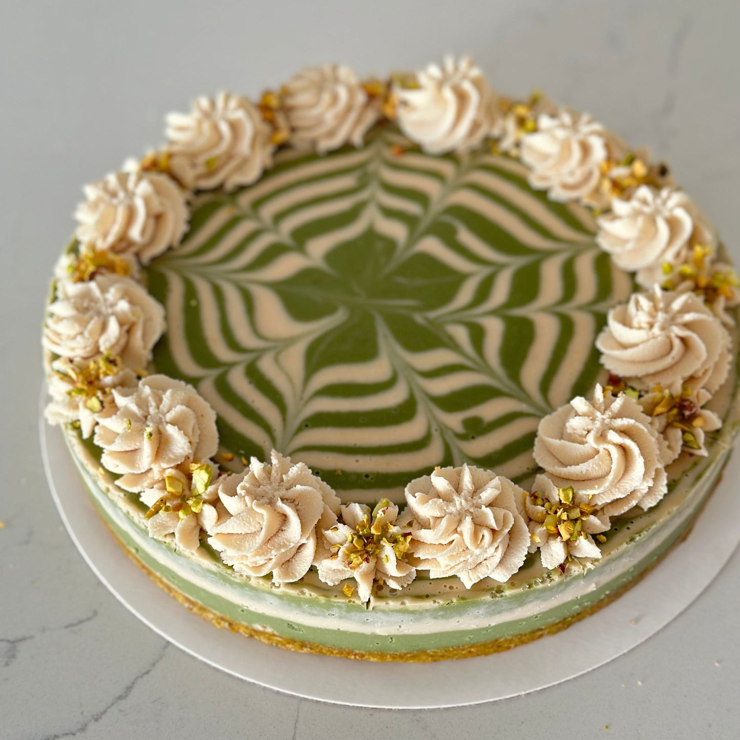 Pistachio Matcha Cheesecake