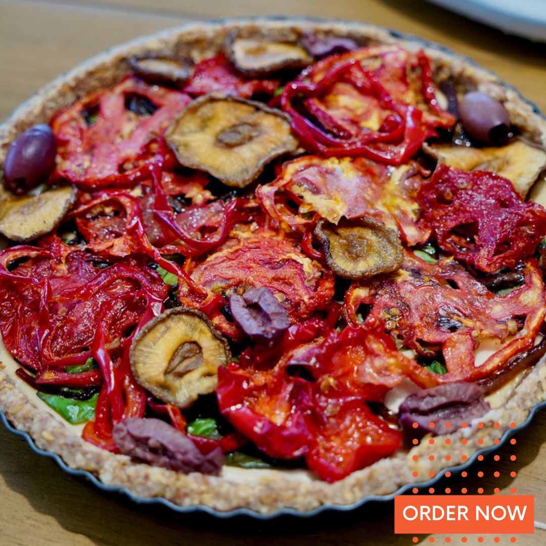 Caramelized Onion Veggie Cream Tart