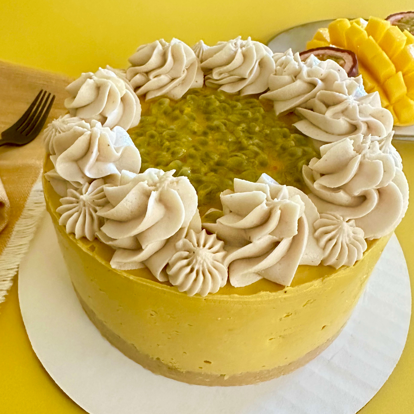 Passionfruit Mango Cake