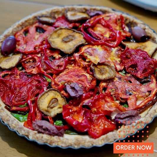 Caramelized Onion Veggie Cream Tart